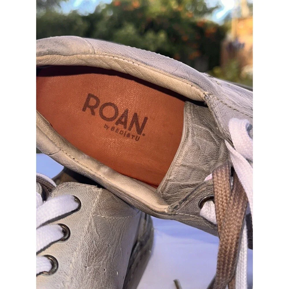 Roan Sneakers Allbright by Bed Stu Mens 10.5 M Stone Taupe Leather Lace Up Shoes